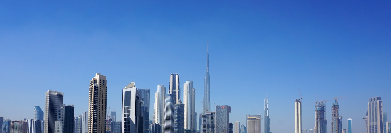 Dubai skyline with the Burj Khalifa